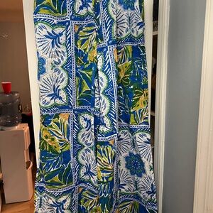 Primark Blue and Green Floral Skirt